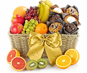 Gifts For Teachers Fresh Fruit & Muffin Hamper
